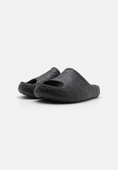 GCDS MONOGRAM SLIDES UNISEX - Pool slides - black