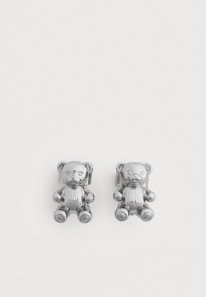 TEDDY BEAR EARRINGS - Pendientes - light antique silver-coloured