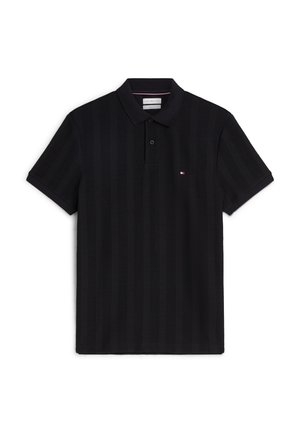 Tommy Hilfiger, VERTICAL TONAL STRIPE REG POLO - ELEVATED ESSENTIALS - Polo - black