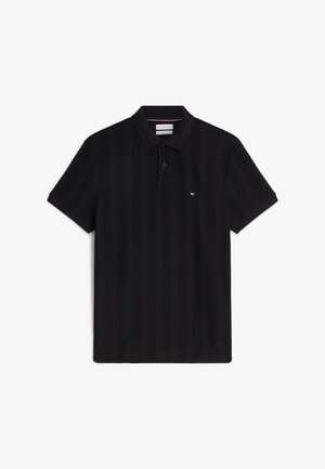 Tommy Hilfiger, VERTICAL TONAL STRIPE REG POLO - ELEVATED ESSENTIALS - Polo - black