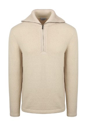 DEEP ZIP BOILED  - Jumper - off white beige