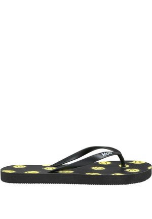 CON SMILE E LOGO - Infradito da bagno - black