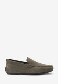 Next LEATHER DRIVER SHOES - Mokkasiner - grey