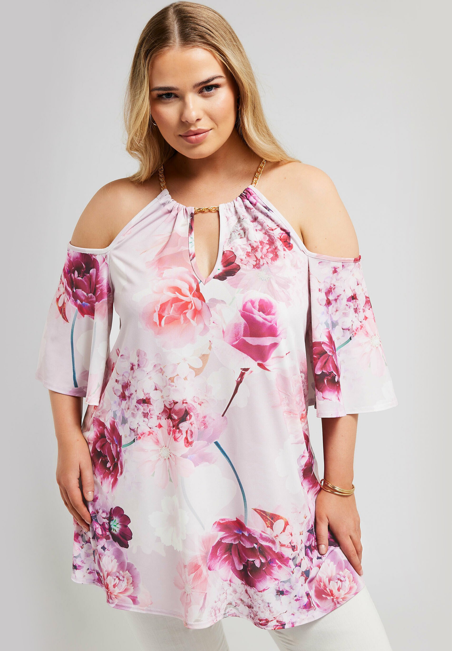 yours clothing cold shoulder tops