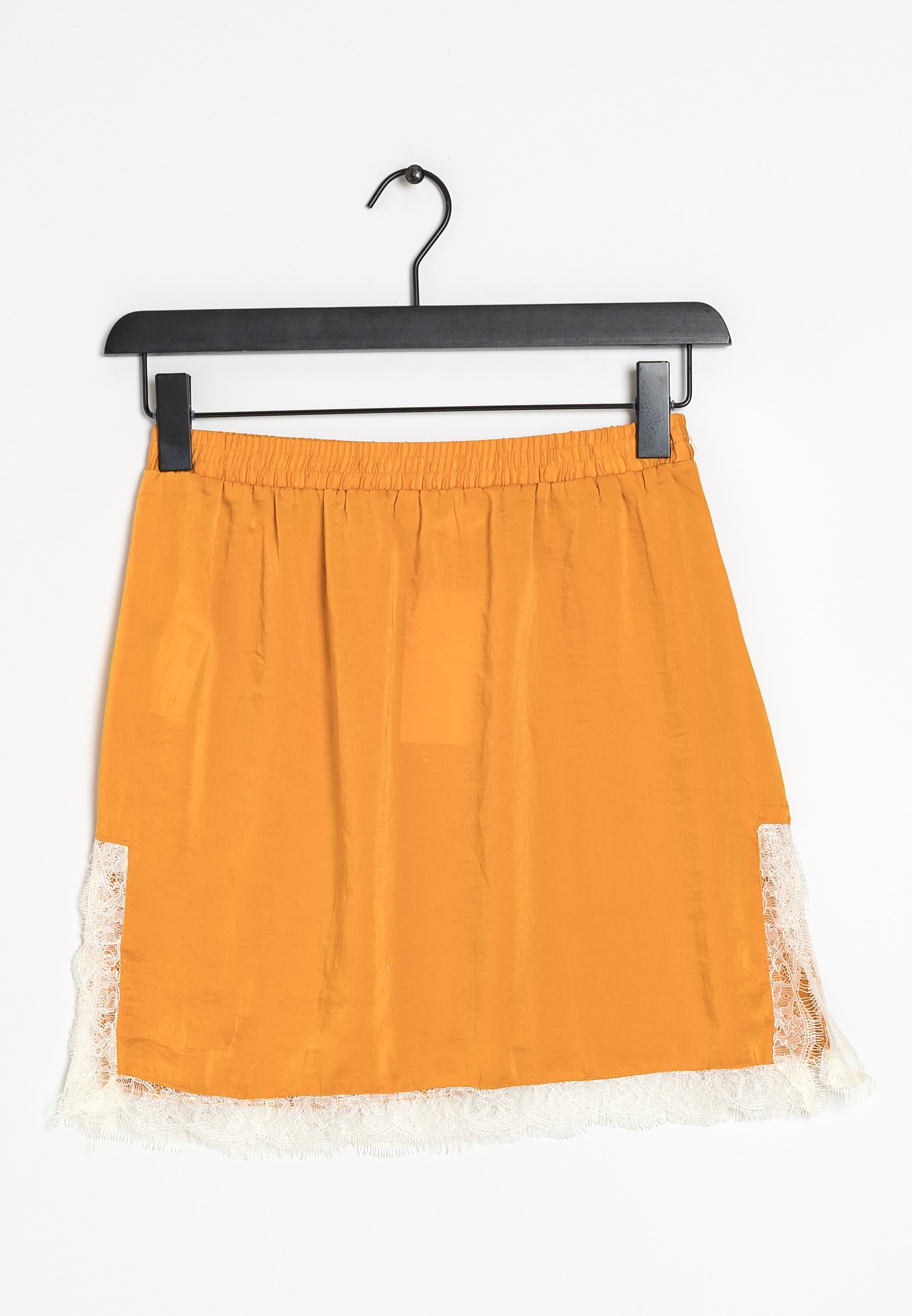 Mango Mini skirt mustard yellow (Pre-owned) Zalando