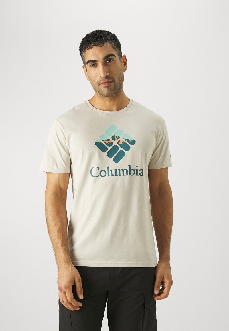 Columbia RAPID RIDGE™ GRAPHIC TEE - Apdrukāts T-krekls - dark stone