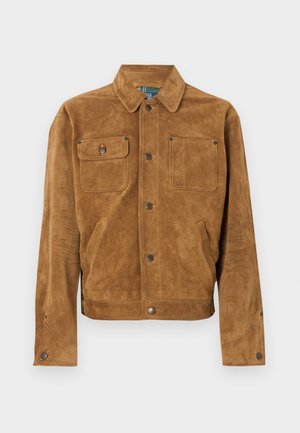 Leren jas - desert khaki