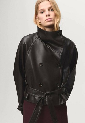 Veste en similicuir - brown