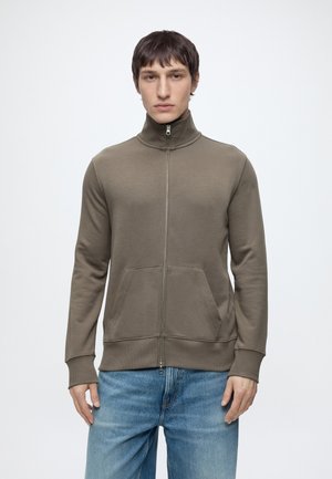 GANT REG SHIELD - Sweat zippé - faded taupe