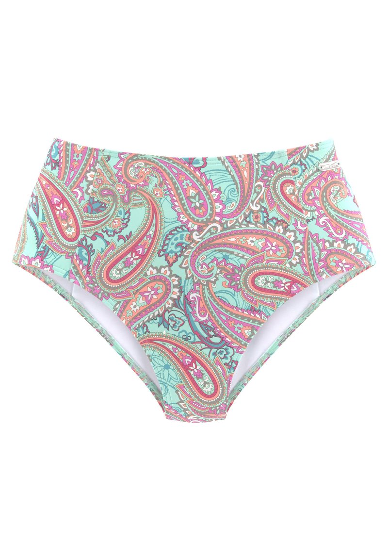 Venice Beach - HIGHWAIST - Bikini pezzo sotto - mint bedruckt, Ingrandire