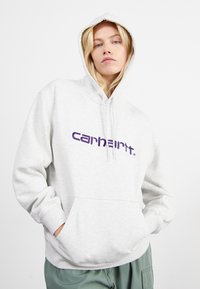 Carhartt WIP HOODED - Sportinis megztinis - heather/tyrian