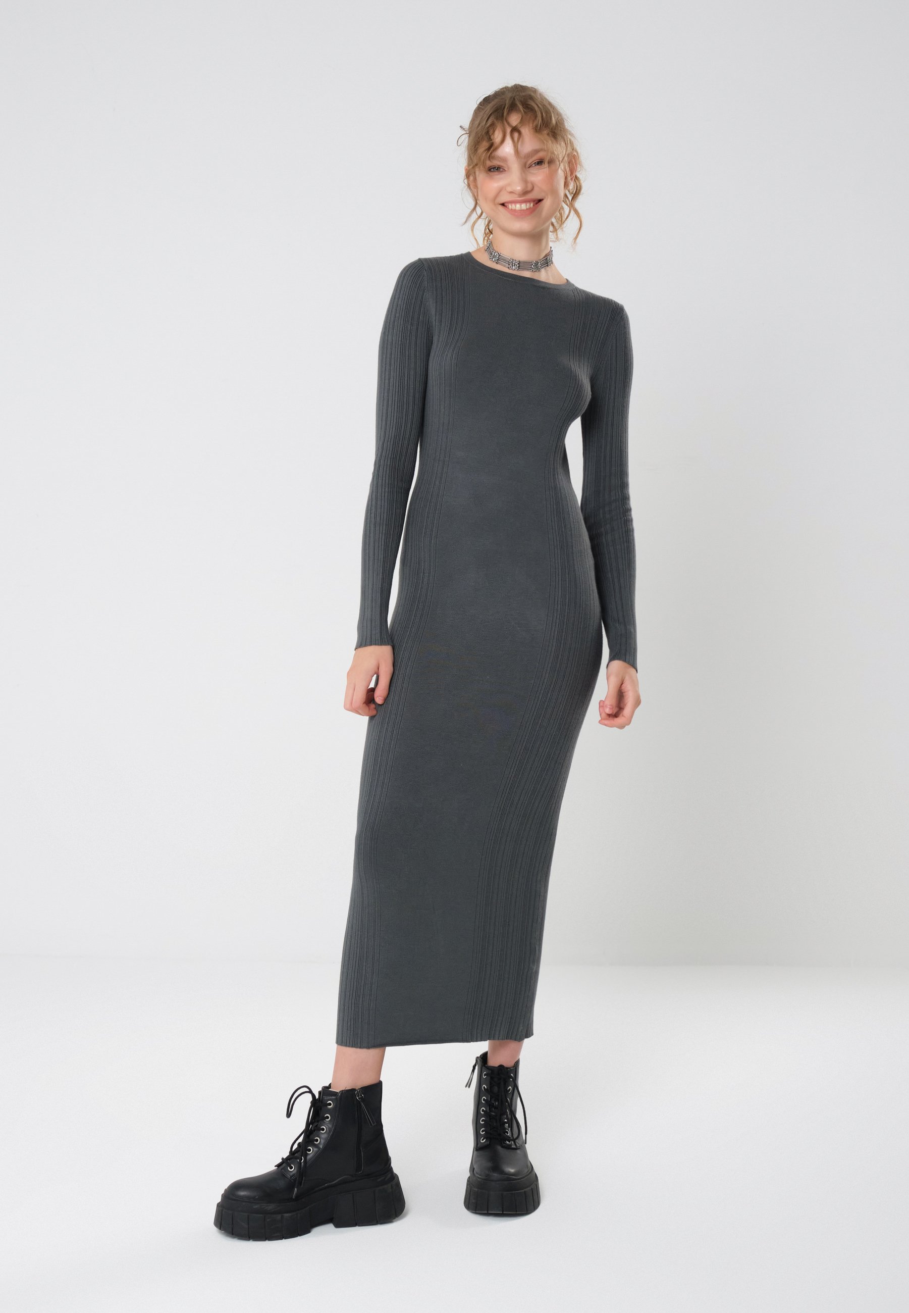 Even&Odd Maxi dress - grey - Zalando.co.uk