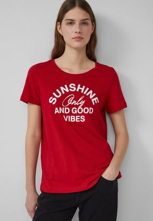 T-shirt print - mohnrot