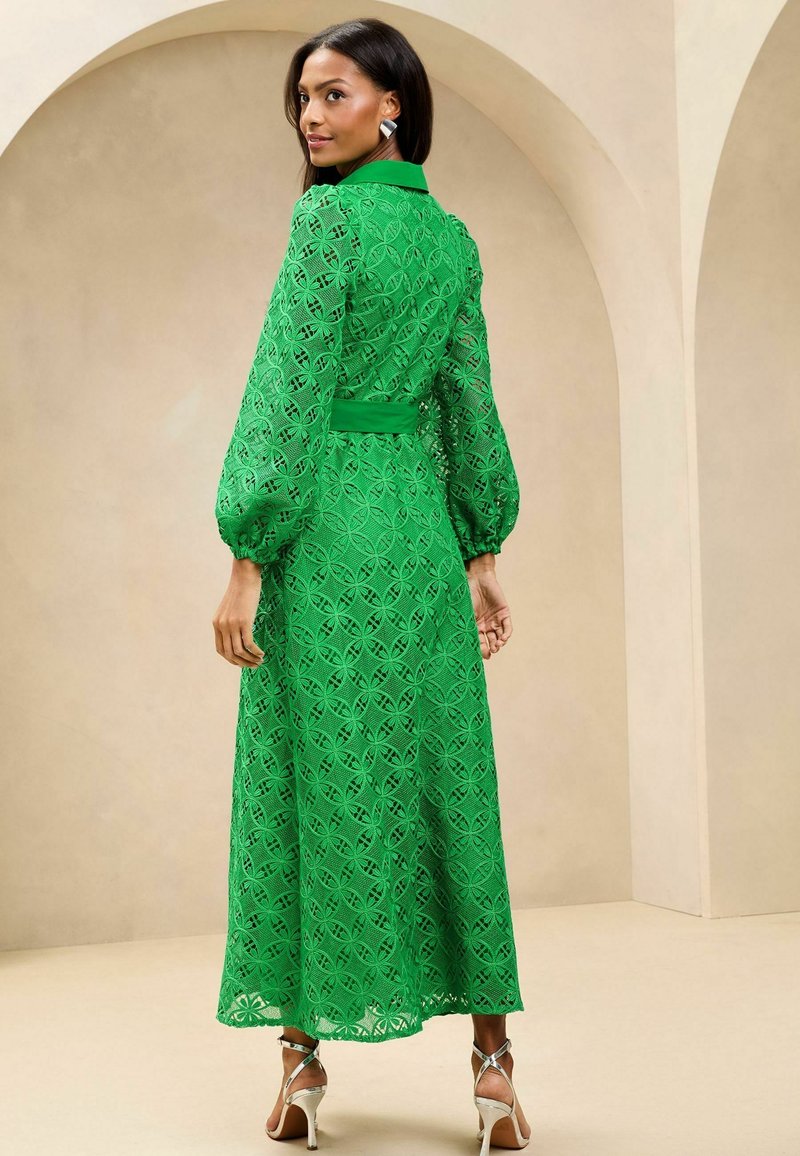 chinese dress ladies Lipsy London Women Lace V Neck Skater Midi Dress 40 Green: Buy Online at  Best Price in Egypt main image 0