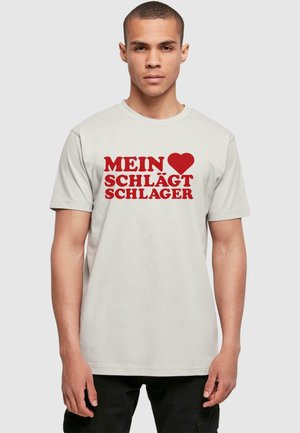 T-shirt con stampa - lightasphalt