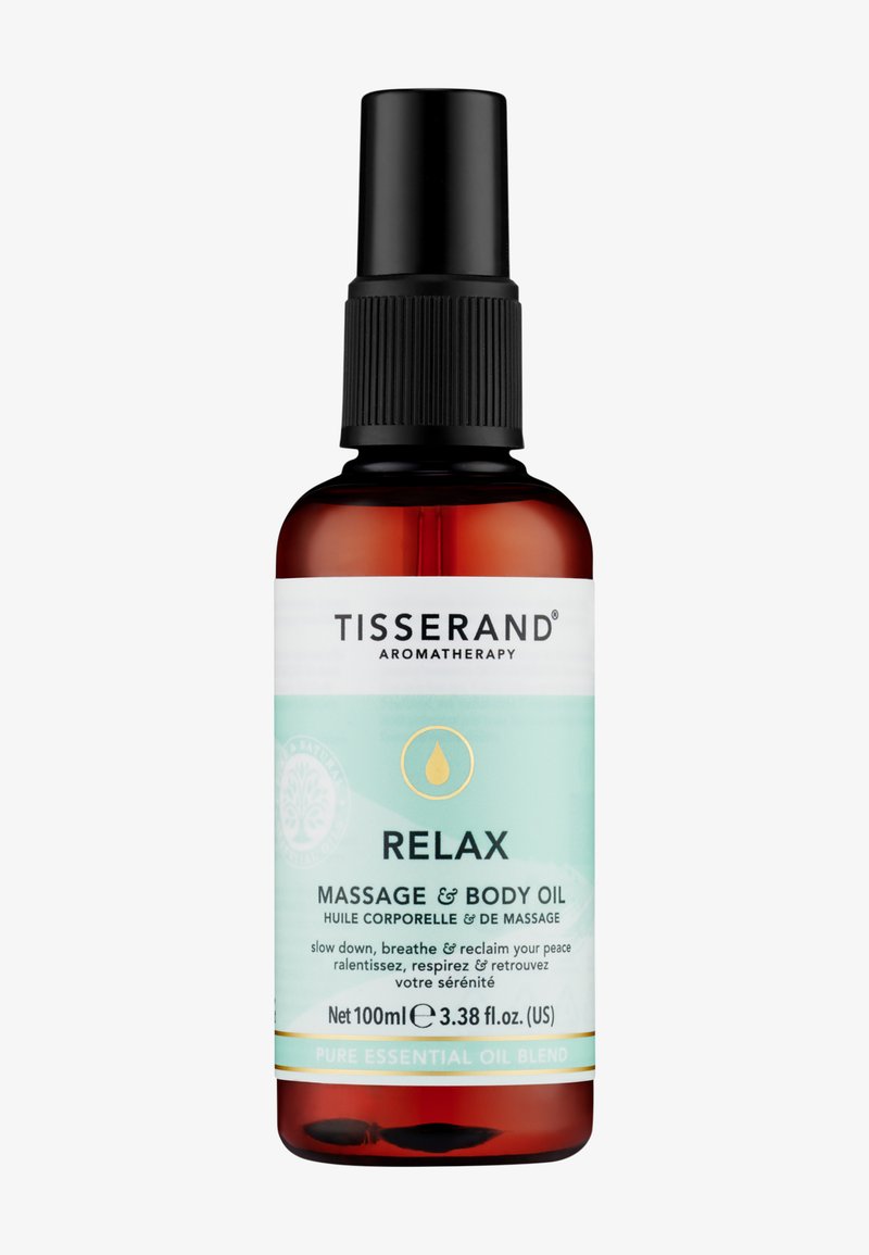 Tisserand Aromatherapy RELAX MASSAGE & BODY OIL - Kroppsolja och skimmer