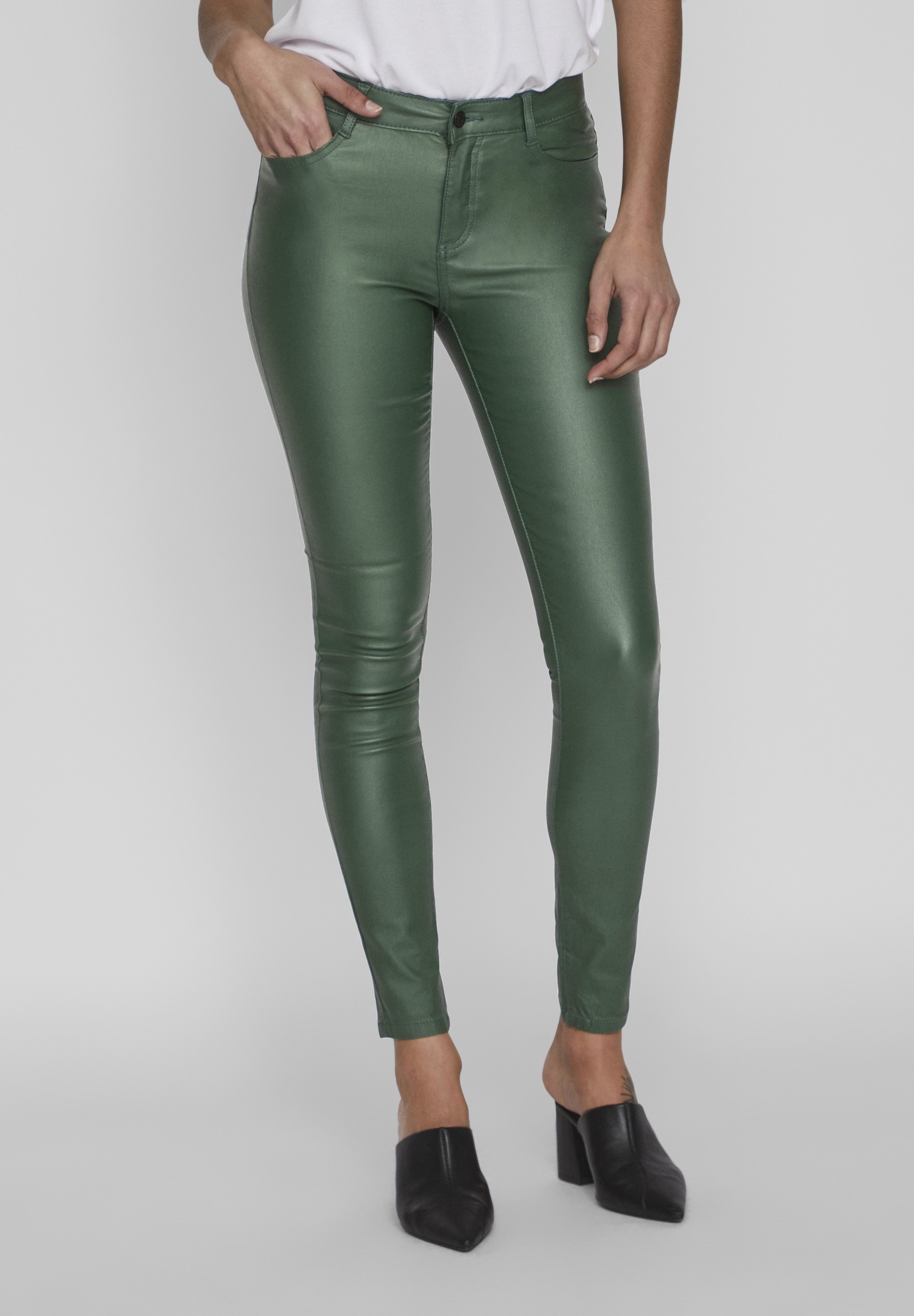 VILA Jeans Skinny Fit dark green (Pre-owned) Zalando