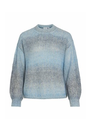 VILA, KNITTED PULLOVER VIOMBRIA ROUND NECK - Trui - navy peony