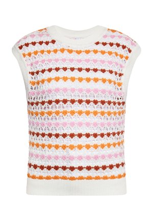 CO-BRANDED WITH EBEEZA - Striktrøje - orange mehrfarbig