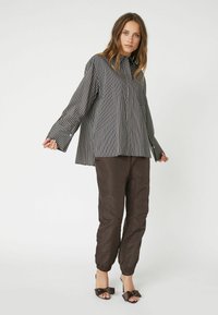 Co'couture FINA STRIPE  - Button-down blouse - black