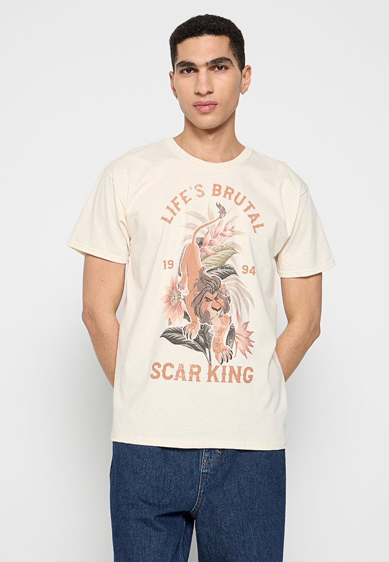 Disney T-shirt print beige