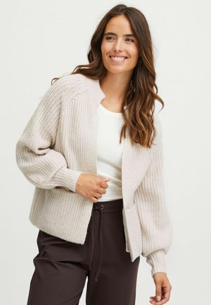 FRBEVERLY - Cardigan - limestone melange