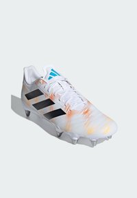 adidas Performance KAKARI RS RUGBY - Spikes - cloud white   core black   pure orange