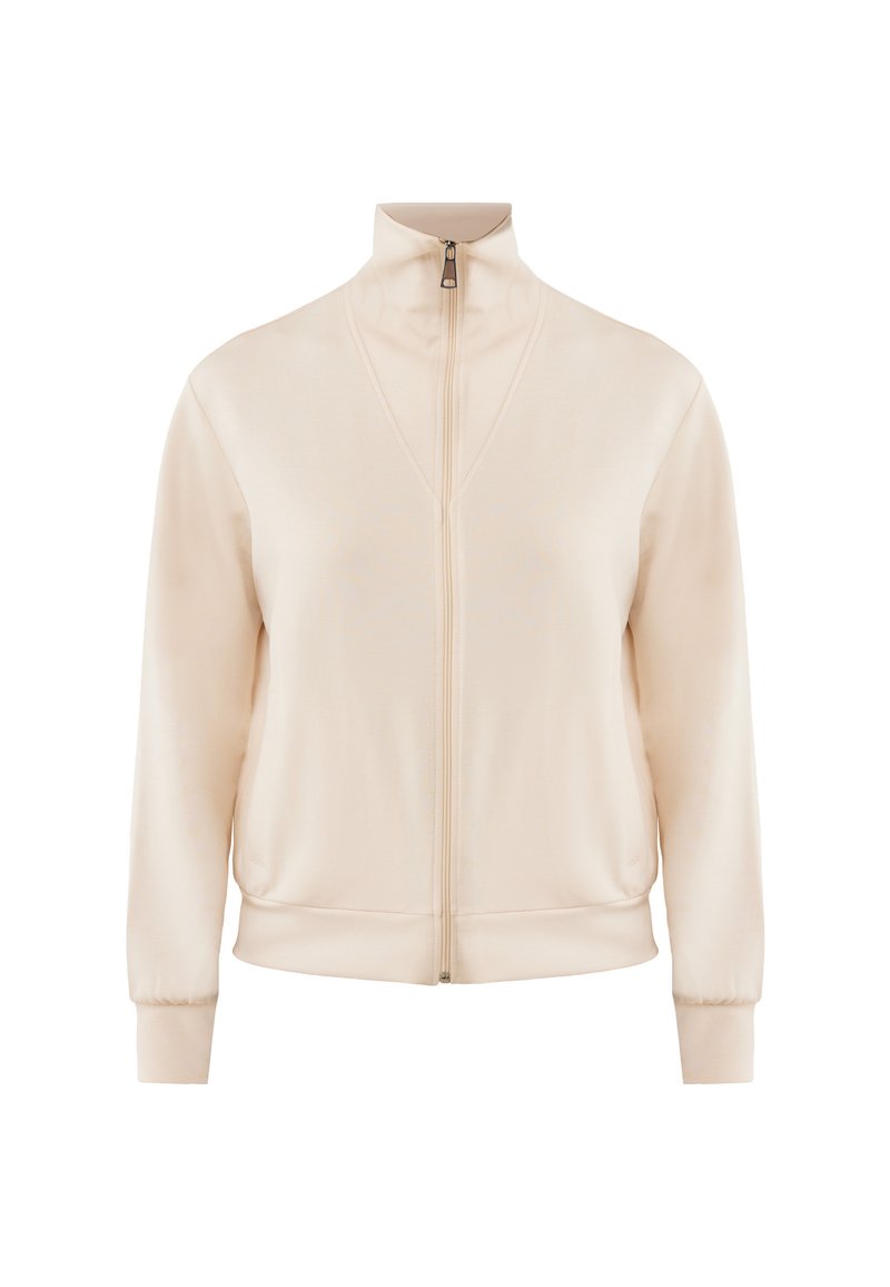 Mexx Sweater met rits taupe