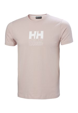 Helly Hansen CORE GRAPHIC - Triko s potiskem - pink cloud