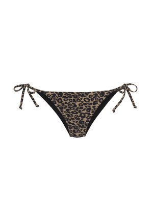 Bikini-Hose - schwarz nougat bedruckt