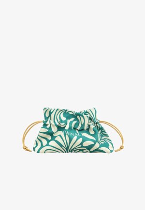TWINSET, POCHETTE CON STAMPA FLOREALE - Beauty case - verde
