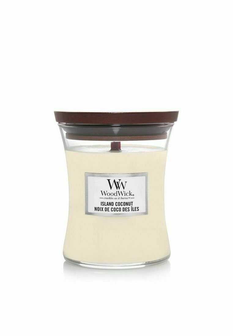 Woodwick WOODWICK MEDIUM ISLAND COCONUT Duftkerze Zalando.de