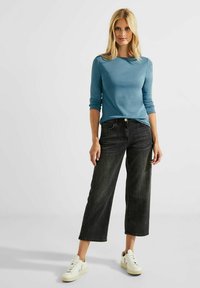 Cecil UNIFARBE - Langarmshirt - blau