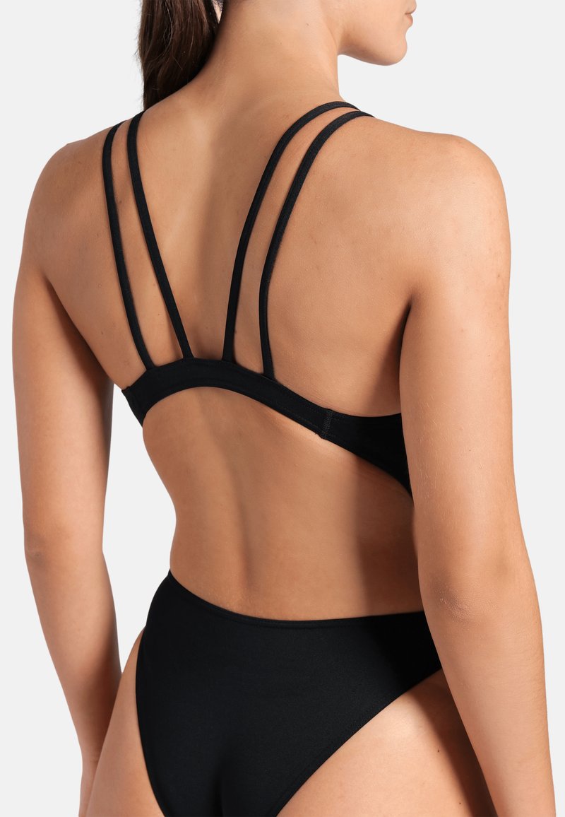 Maillot de bain Natation Arena Femme de Pro_File Sage/Noir