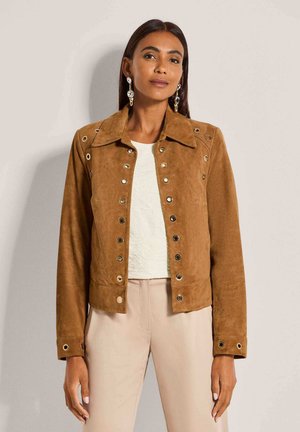 Leren jas - macchiato