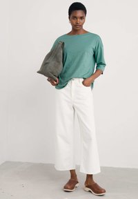 Seasalt Cornwall TREMAYNE QUAY - Majica z dolgimi rokavi - green sage leaf