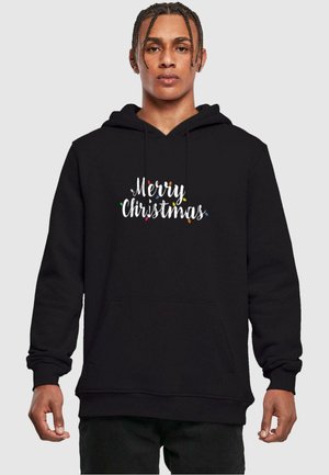 MERRY CHRISTMAS LIGHTS HEAVY  - Kapuzenpullover - black