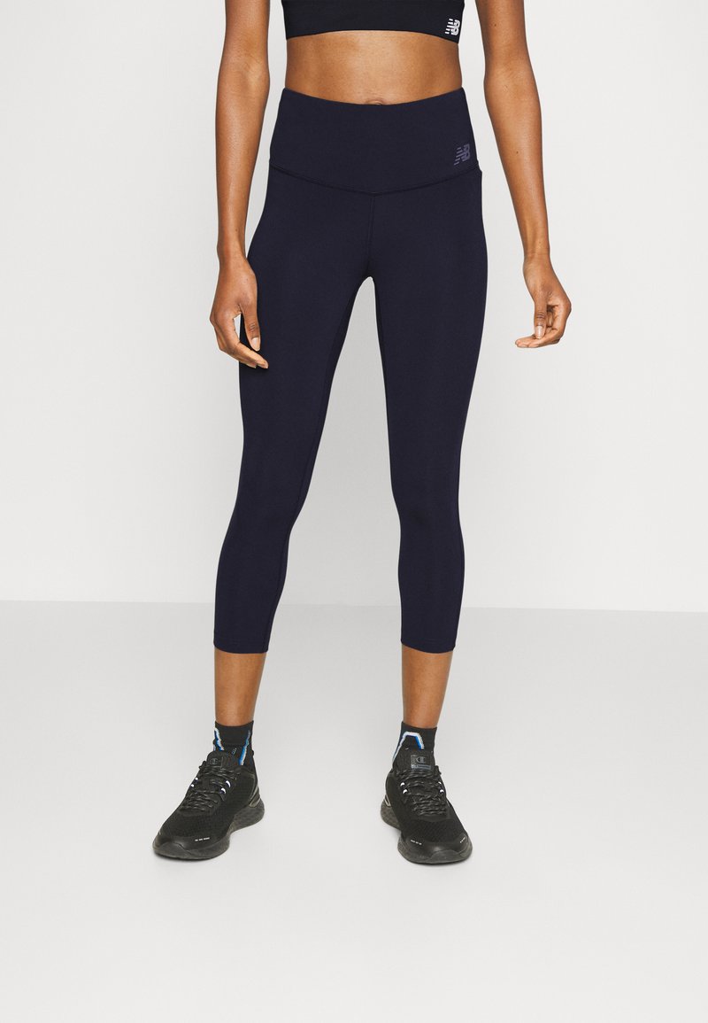New Balance HIGH WAISTED CAPRI Leggings eclipse/bleu marine ZALANDO.FR