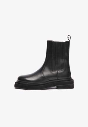 LEATHER - Botines - black