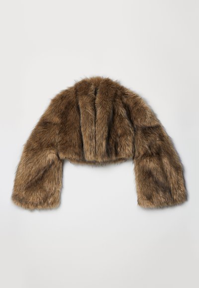 A.W.A.K.E. MODE ROUNDED SLEEVE CROPPED - Giacca invernale - brown