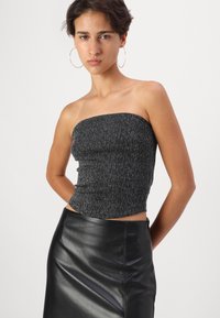 JJXX JXSIGGA GLITTER BANDEAU - Topper - silver