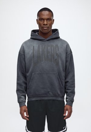 Nike Performance, LOS ANGELES LAKERS - Суитшърт с качулка - dark charcoal