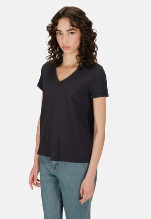 COL V EN SPACE - T-shirt basique - marine