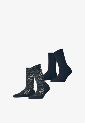 Esprit, FROSTED GARDEN 2-PACK SOCKEN - Socken - marine
