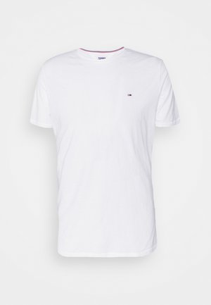 SLIM JASPE NECK - T-shirt basic - white