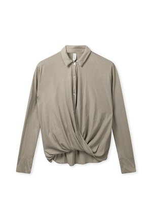 10DAYS, 10DAYS TOPS WRAP BLOUSE - Blusa - fog