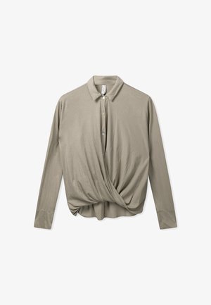 10DAYS, 10DAYS TOPS WRAP BLOUSE - Blusa - fog