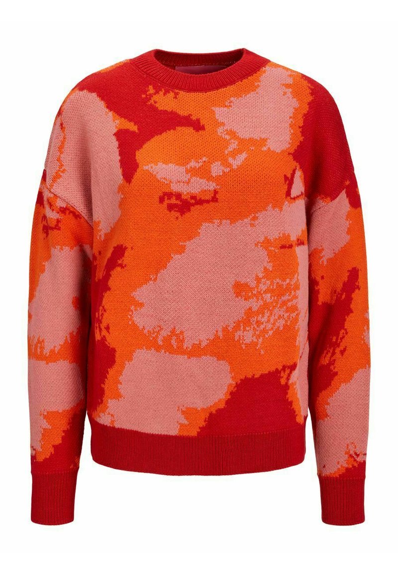 Damen Strickjacken | JJXX Strickpullover red orange/orange - VN65951 Damen Strickjacken | JJXX Strickpullover red orange/orange - VN65951