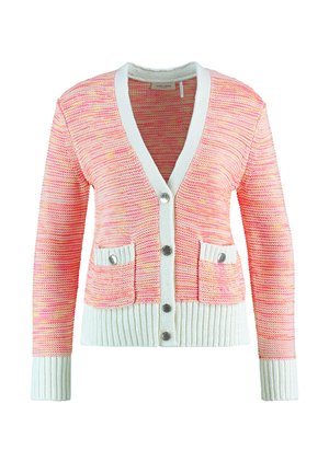 AUS STRUKTUR - Vest - lila pink ecru weiss gemustert