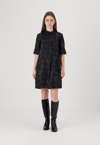 Marimekko HELMAT NOKTURNO - Päevakleit - black/dark grey